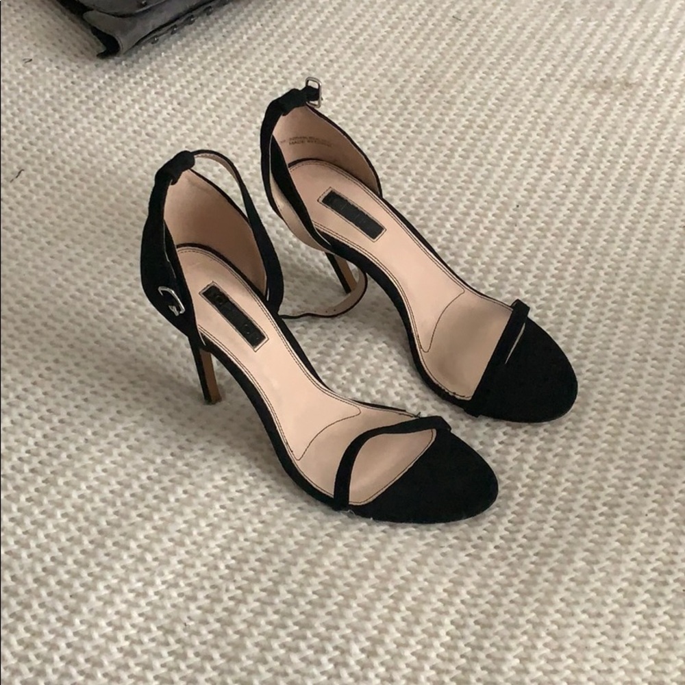 Topshop black strappy heel